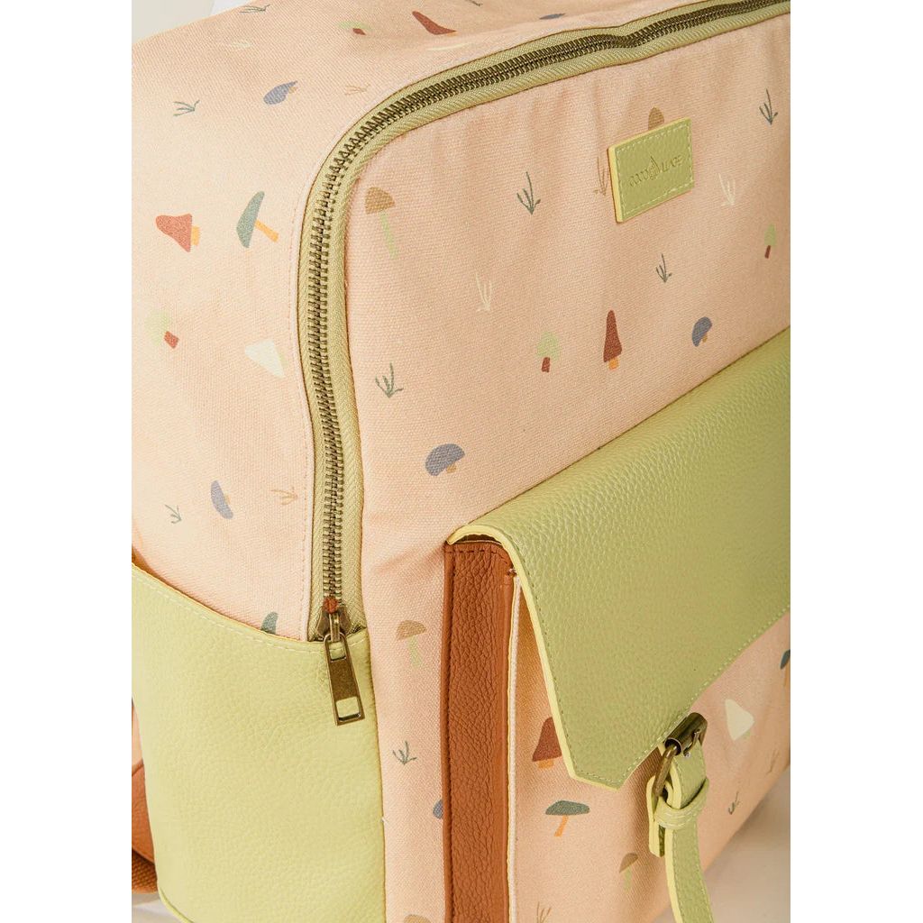 Side view and close up of Cocovillage Girole backpack